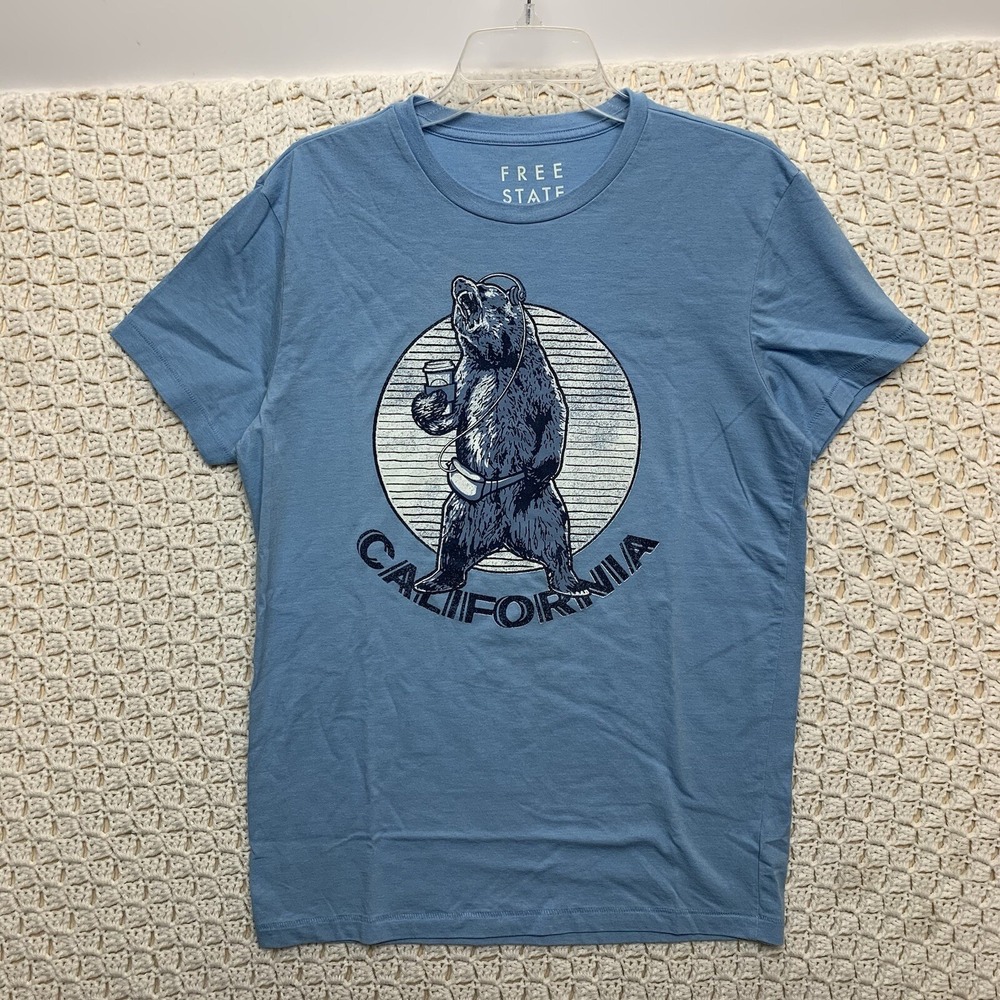 Free State California Tee‎ Shirt Men's Médium  West Coast Bear Tee